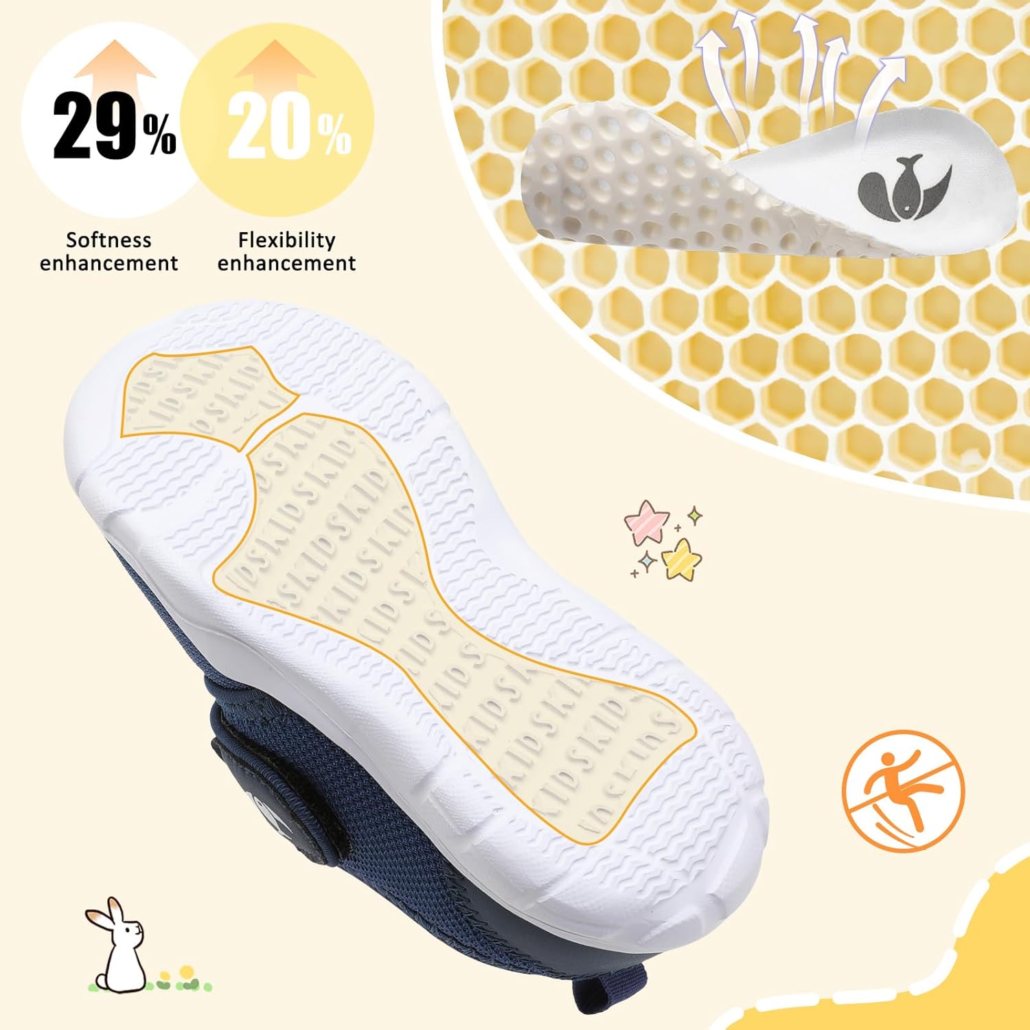 FEETCITY Toddler Shoes Boys Girls Toddler Slip On Sneakers Kids Tennis Shoes Sports Shoes Walking Shoe - Image 7