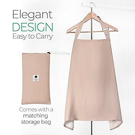 San Francisco Baby Nursing Cover - Breathable Breastfeeding Cover for Nursing, 360 Nursing Cover Up for Breastfeeding, Privacy Nursing Covers, Nursing Blanket for Breastfeeding - White Alyssum