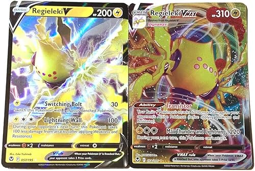Regieleki V Vstar 058195- Silver Tempest - Lote de cartas ultra raras de Pokemon - Juego de 2 cartas