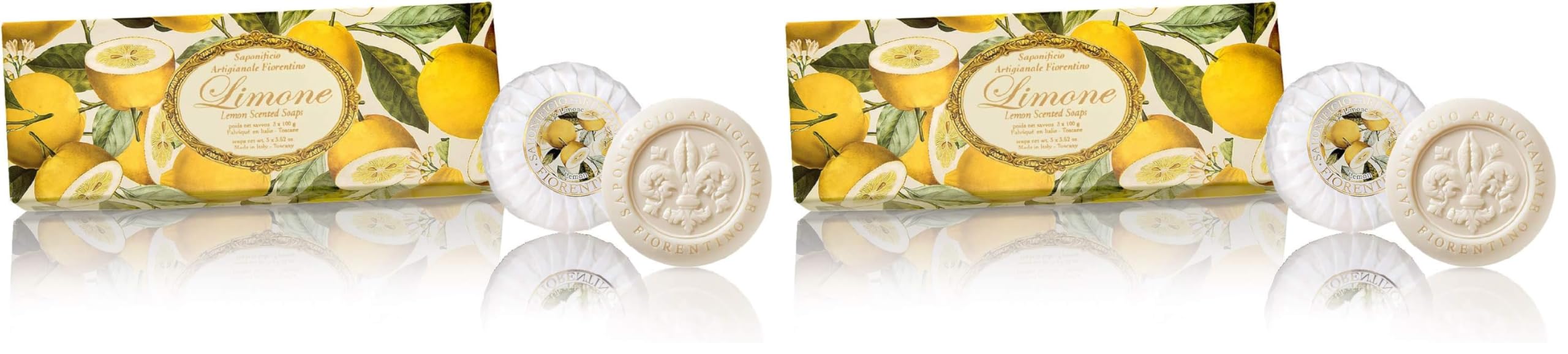 Saponificio Artigianale Fiorentino Sabun 3x100 Gr - Lemon (2 paketi)