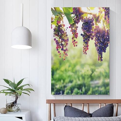 Miniatura 5 de Póster de viñedo, póster de plantas de fruta de uva, póster de bodega de vino, póster de huerto, impresiones artísticas para decoración de pared,