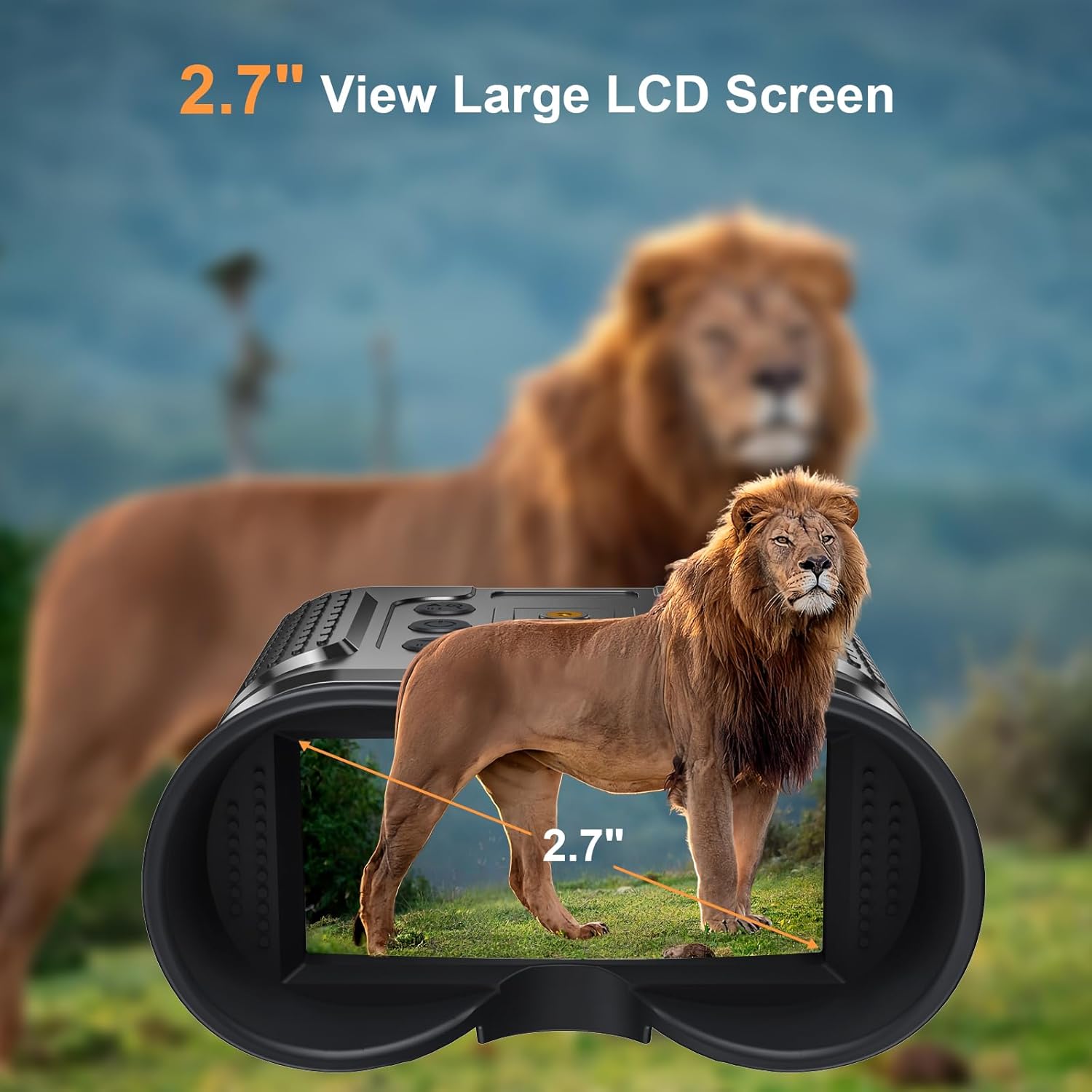 Head Mounted Night Vision Goggles, 1312FT Infrared Binoculars for Adults, 8X Zoom 7-Level IR, 32GB Card, IP54 Waterproof for Hunting, Camping, Wildlife Watching & Outdoor Exploration