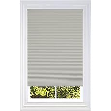 BlindsAvenue Cellular Honeycomb Cordless Shade, 9/16" Single Cell, Blackout, Sticks and Stones, Size: 30.5" W x 48" H