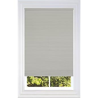 BlindsAvenue Cellular Honeycomb Cordless Shade, 9/16" Single Cell, Blackout, Sticks and Stones, Size: 30.5" W x 48" H