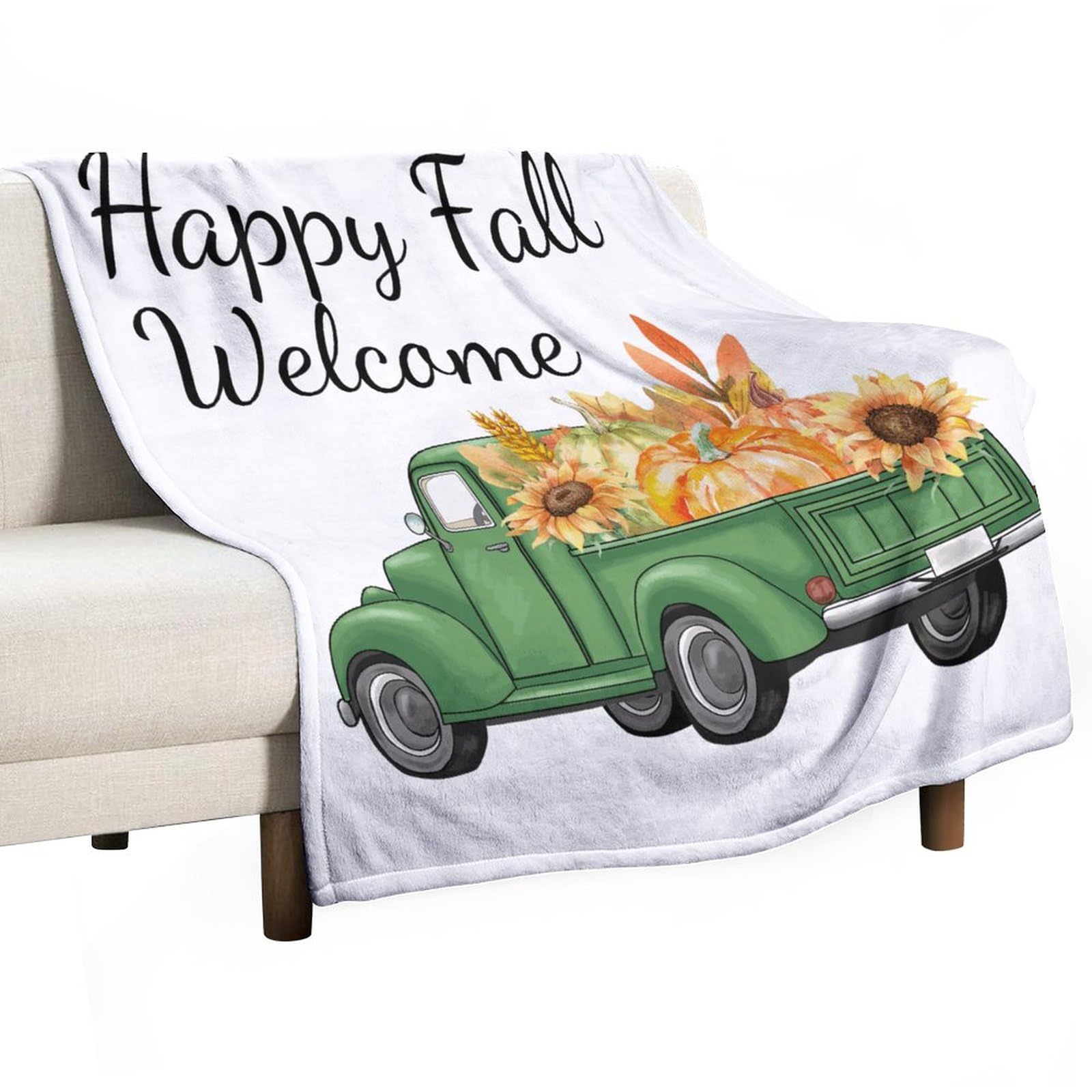 Couverture d'automne douce plaid peluche pour protéger canapé et lit des poils
