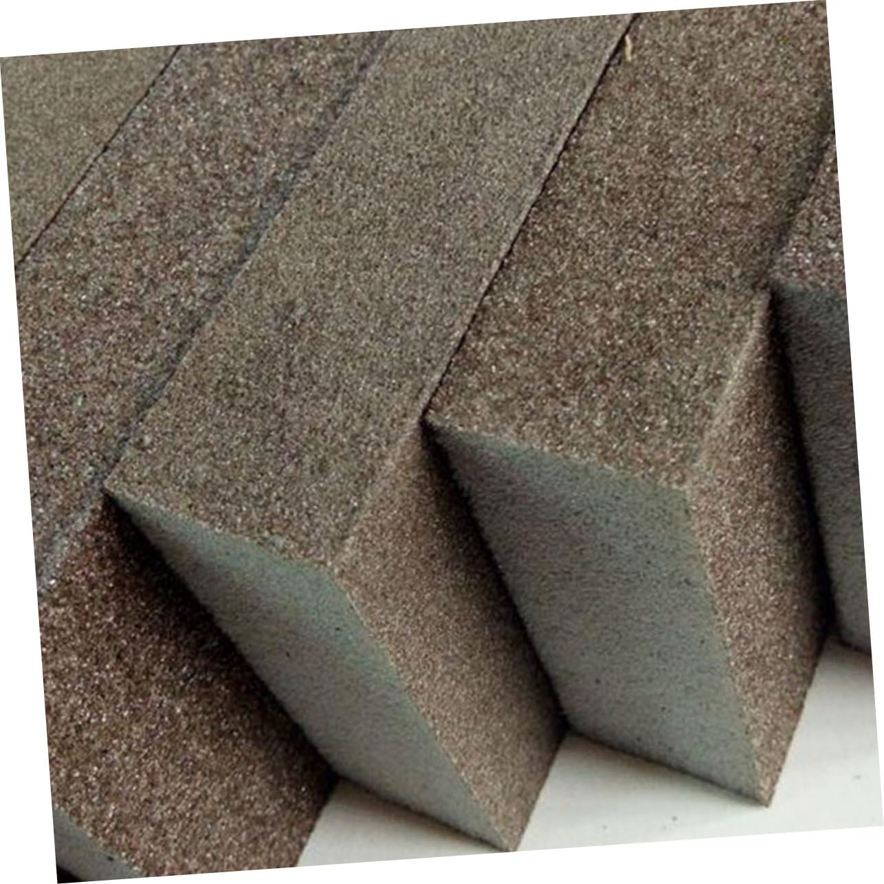 LALAFINA 2Pcs Abrasive Sanding Sponge Blocks for Efficient Grinding and Cleaning Versatile Tool for Furniture Wall Floor and Surfaces