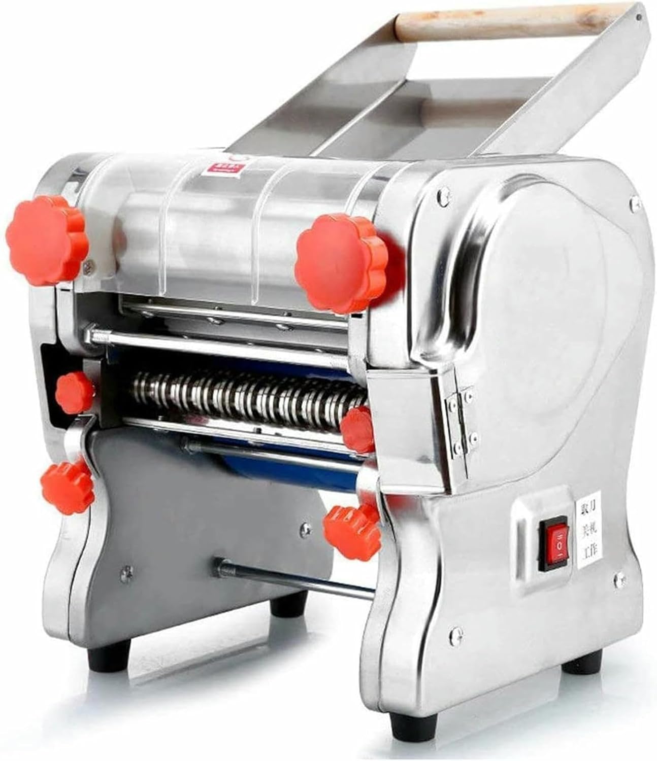 Electric Pasta Maker, Ramen Noodle Maker, Stainless Steel Noodles Roller Machine, for Home Restaurant Commercial
