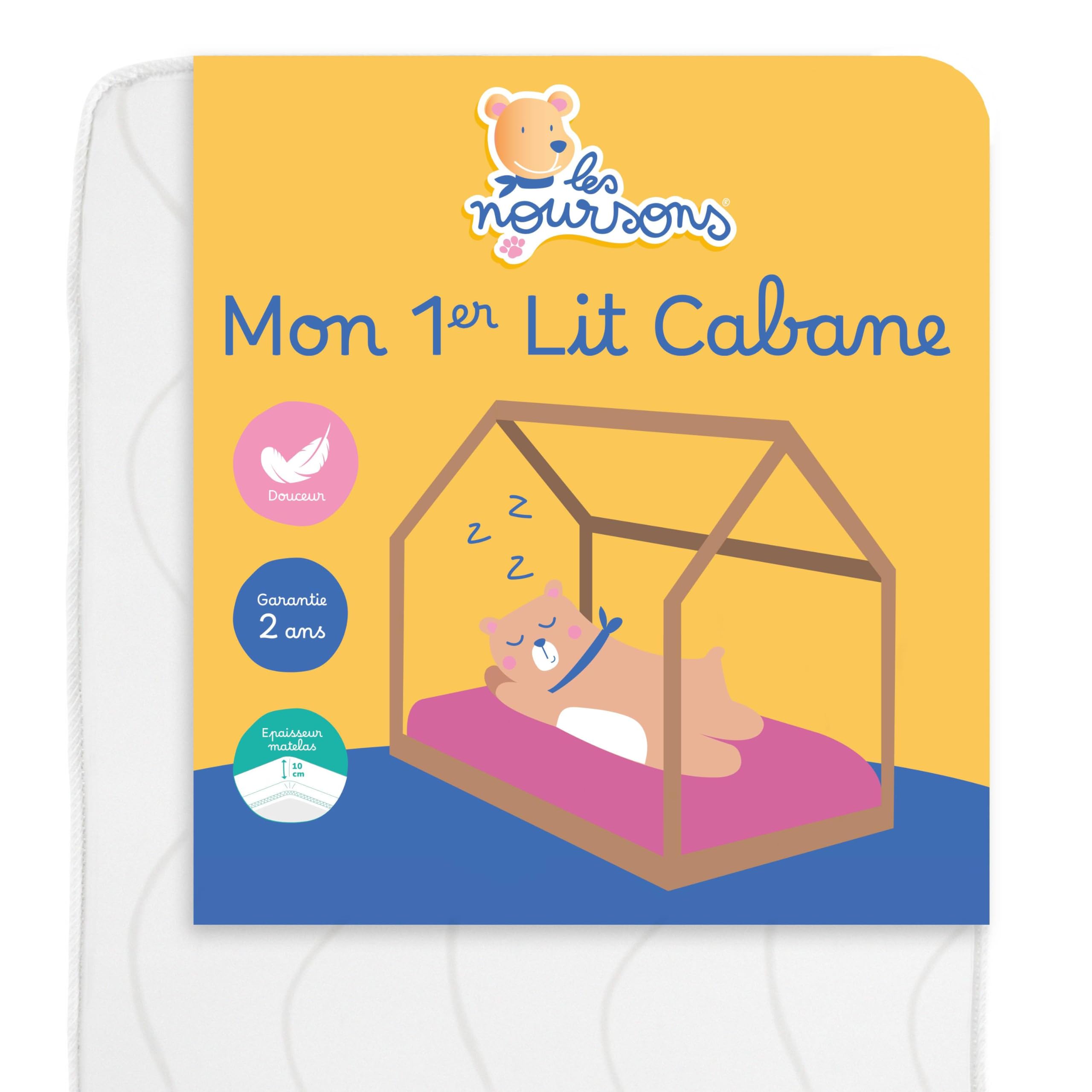 Matelas Enfant/Bébé 80x160 cm - Idéal pour Lit Cabane/Lit Gigogne - Réversible - Oeko Tex - Garantie 2 Ans