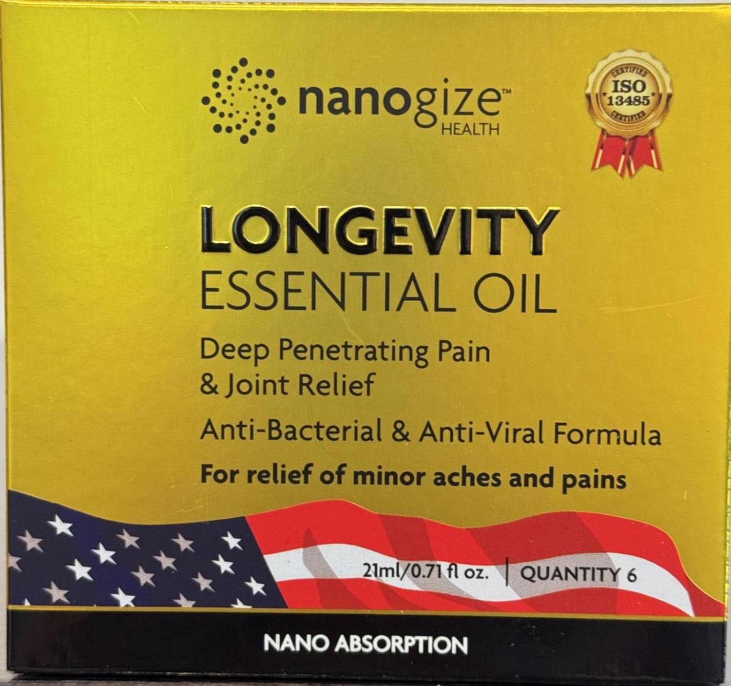 NANOGIZE Essential Oil Collection (Pack of 6 x 21ml)