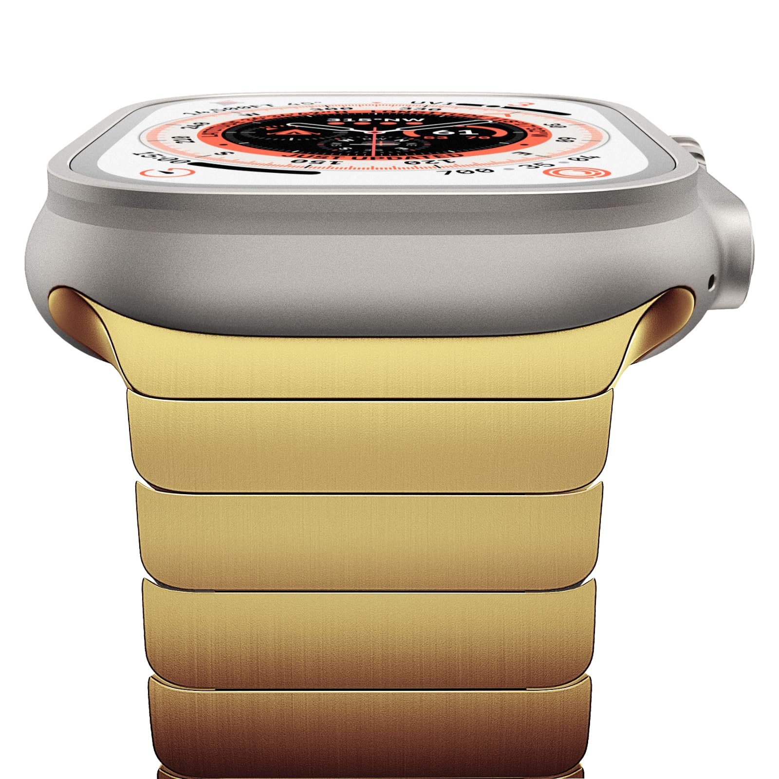 EPULY Compatible with Apple Watch Series 10 42mm 41mm 40mm 38mm, Men and Women Stainless Steel Metal Band for iWatch Series SE 9 8 7 6 5 4-42mm/41mm/40mm/38mm Golden