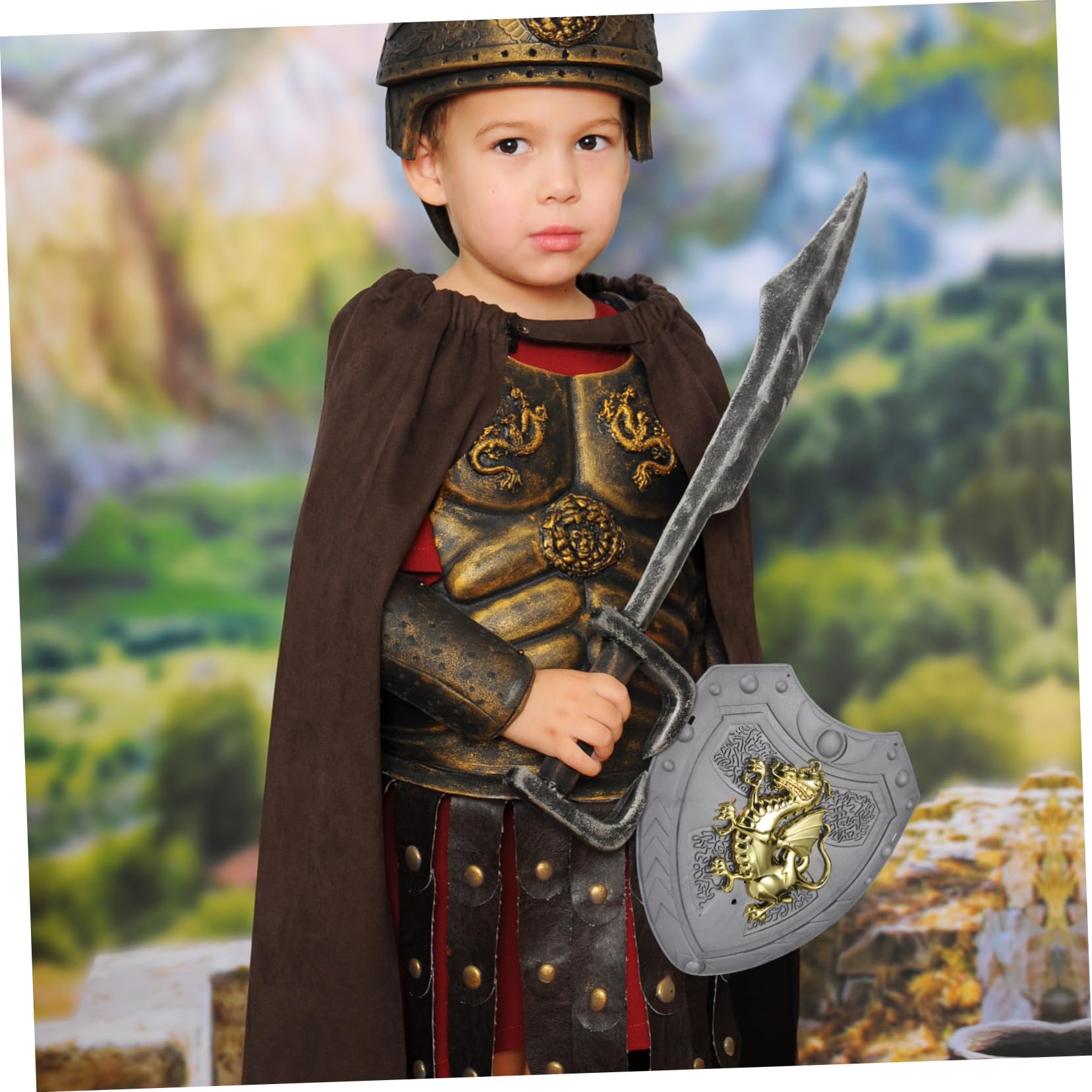 Homoyoyo Cosplay Prop Shield for Dragon Design Knight Accessory for Costume Parties Carnival and Stage Performances Durable Material Fantasy Prop - Image 4