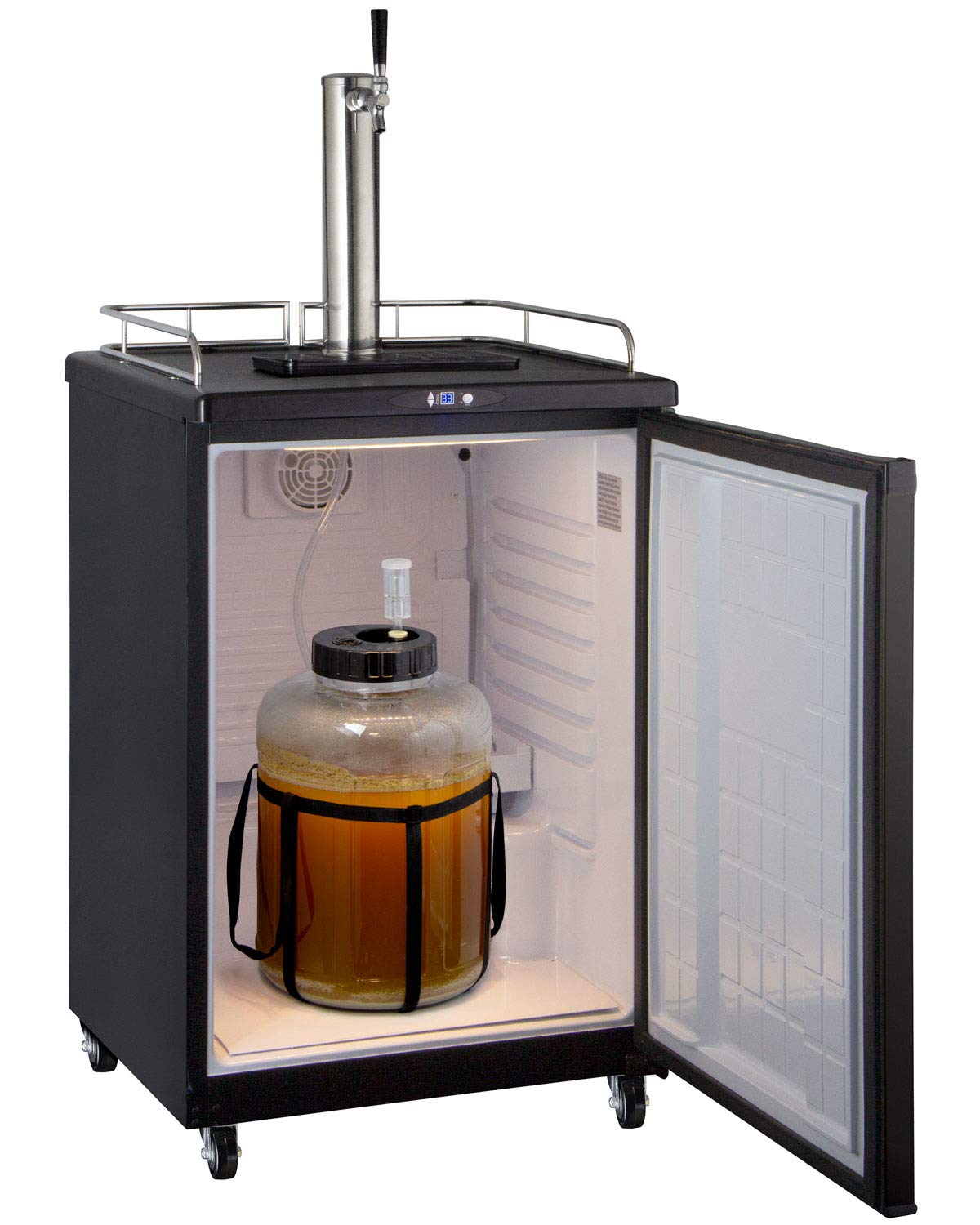 Kegco Keg Dispenser, Black on Fridge.com - View 6