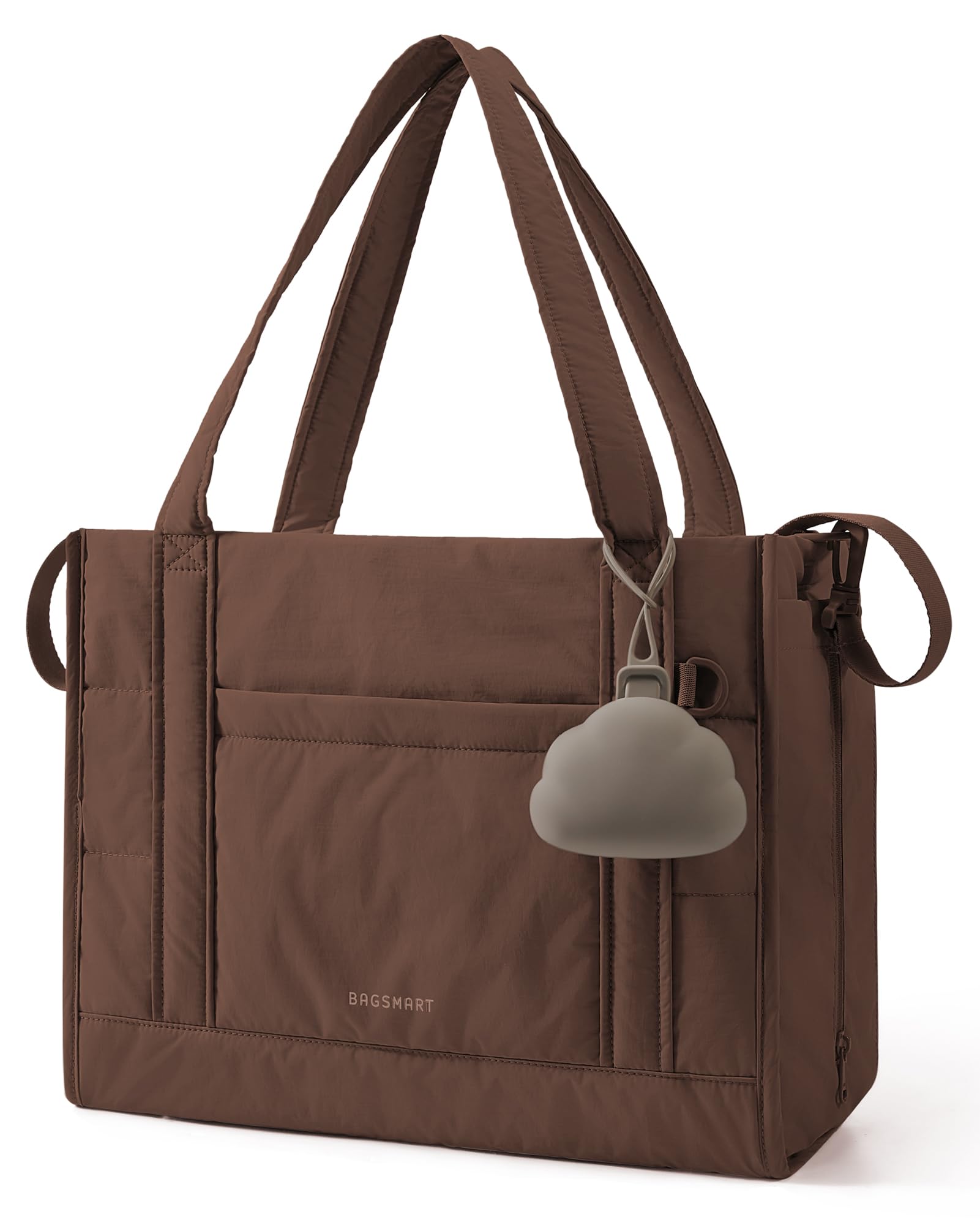 BAGSMART Diaper Bag Tote Puffer Tote Bag Lightweight Baby Bag with Insulated Pockets, Pacifier Case