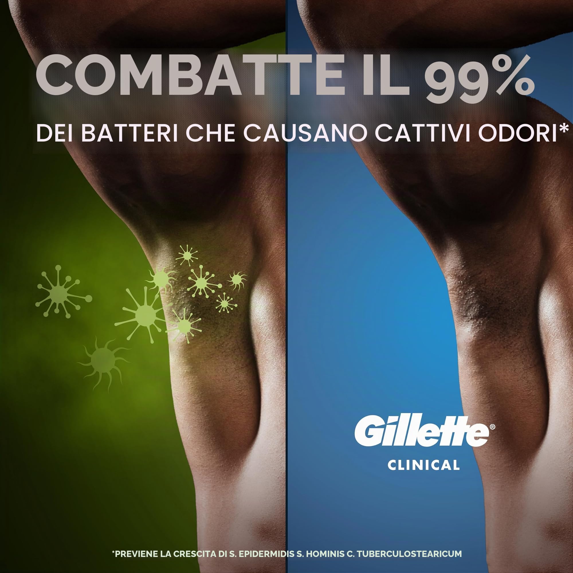 Gillette Clinical Strength Clear Gel Men’s Antiperspirant and Deodorant, 72-Hour Sweat Protection, Cool Wave, 1 Clinical Brand For Men, 2.6 oz (Pack of 3)