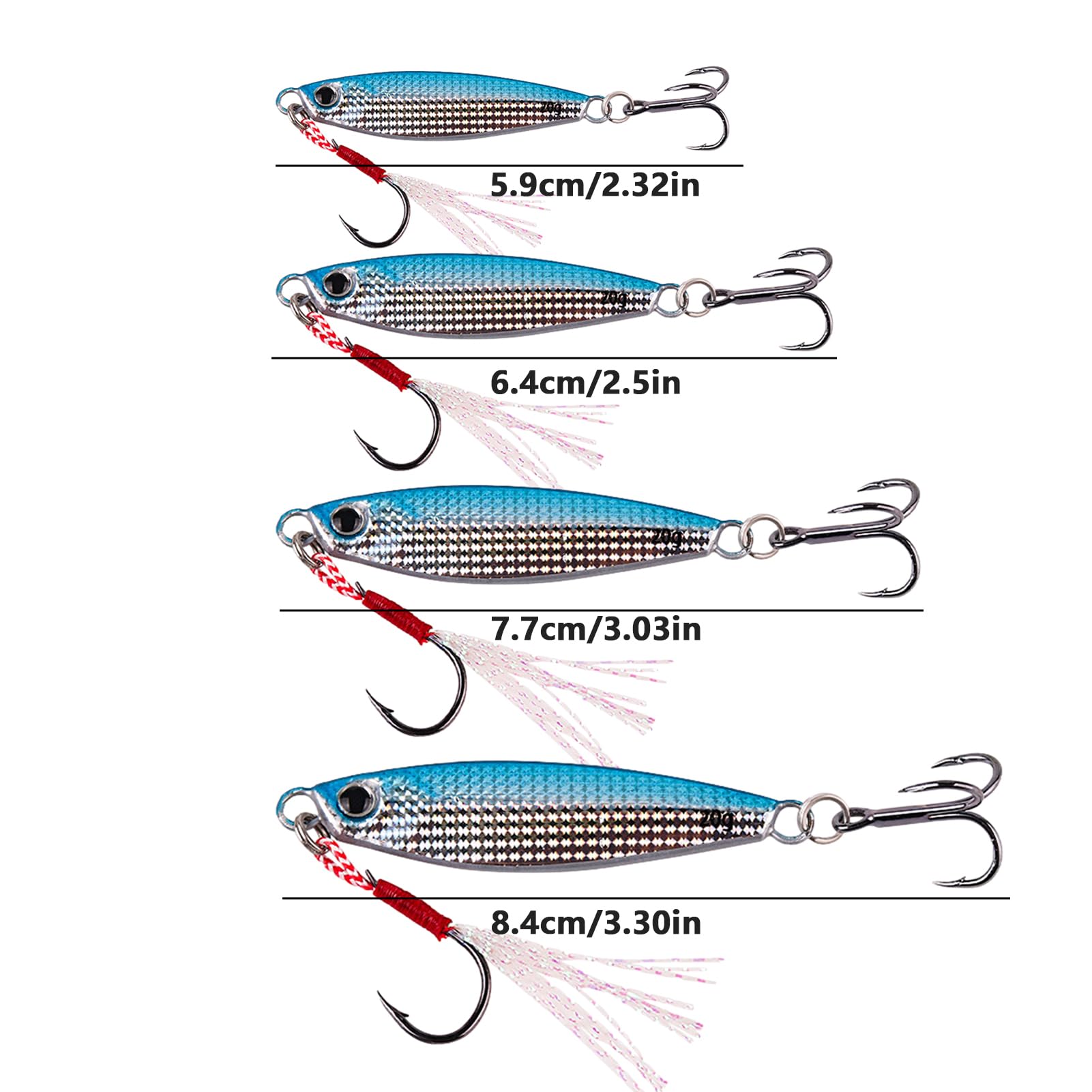 10 Richiamo di pesca sul ghiaccio Occhi luminosi Epossidico Mini 10 Richiamo di pesca sul ghiaccio Occhi luminosi Epossidico Mini