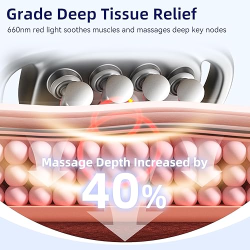 Miniatura 5 de 2026Veloreva Massager, 4-in-1 16 Head Massage Gun Deep Tissue, Melt Deep Knots & Muscle Tension in 60 Seconds, 3 Modes & 30 Intensity Levels,