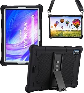 Case for Winsing 10.1 inch Android Tablet, Silicone Cover Compatible with Vastking KingPad K10,MEIZE, Lectrus, Wecool,YQSAVIOR,Wiwibous,TPZ 10 inch Tablet (Black)