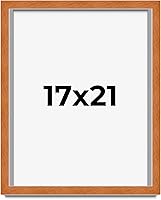 Vista 21 de Marco marrón de 18 x 24 pulgadas, marco de madera maciza de nuez de miel, ancho de moldeo de 0.875 pulgadas, profundidad de rabo de 0.875 pulgadas