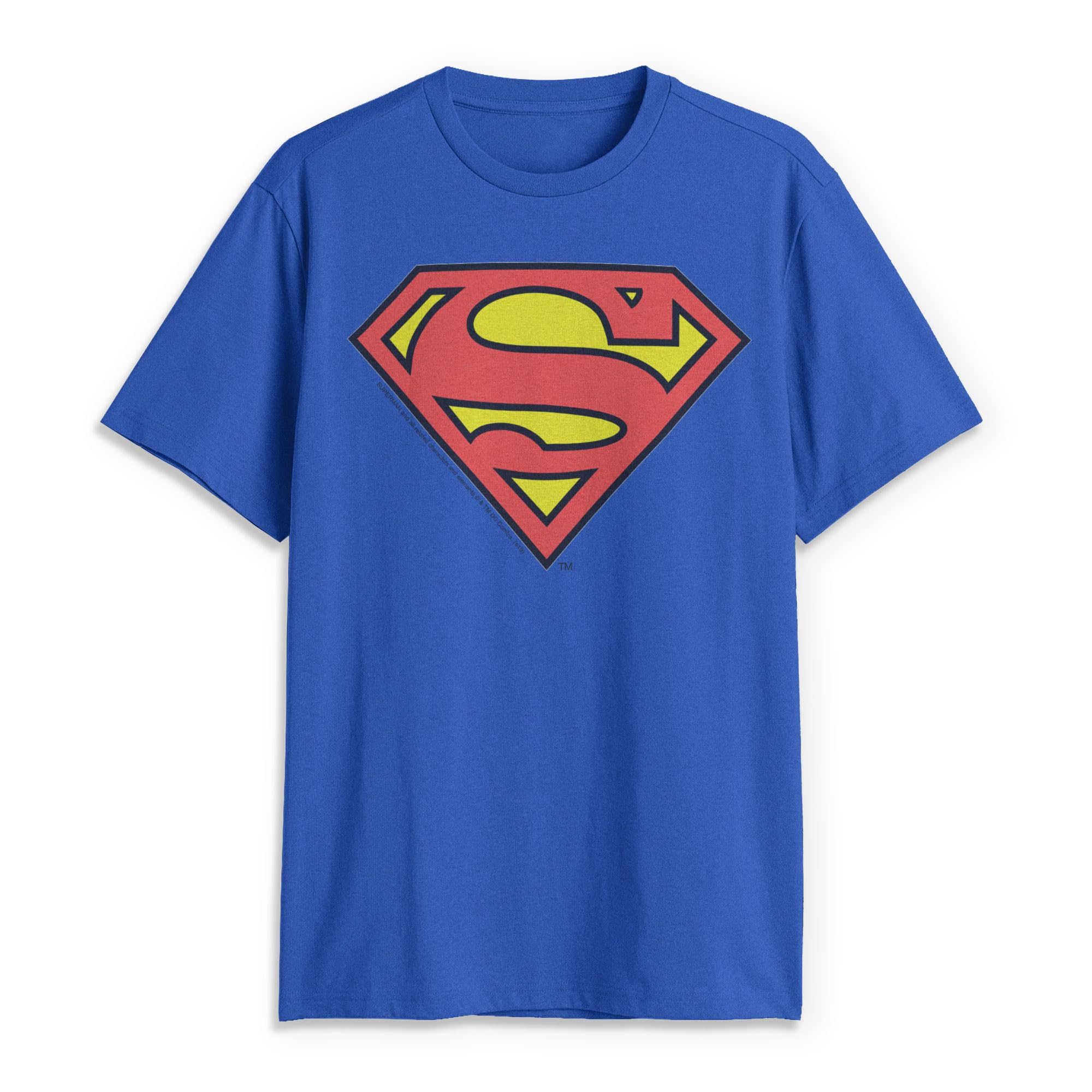 DC Comics Superman Classic Logo Men's Royal Blue T-Shirt