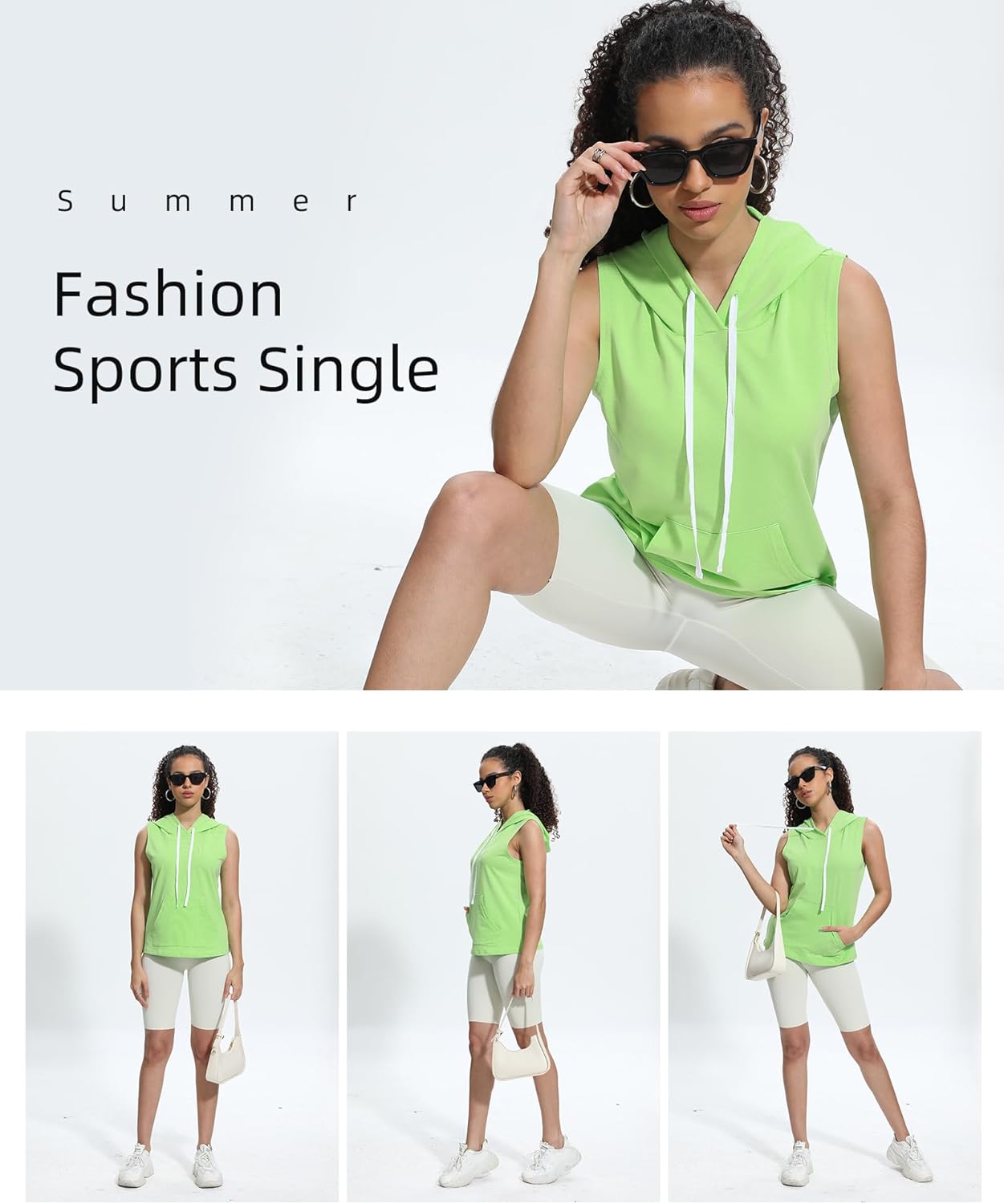 Xeoxarel Women's Sleeveless Vest Hoodies Tank Top (S-XL) - Image 5