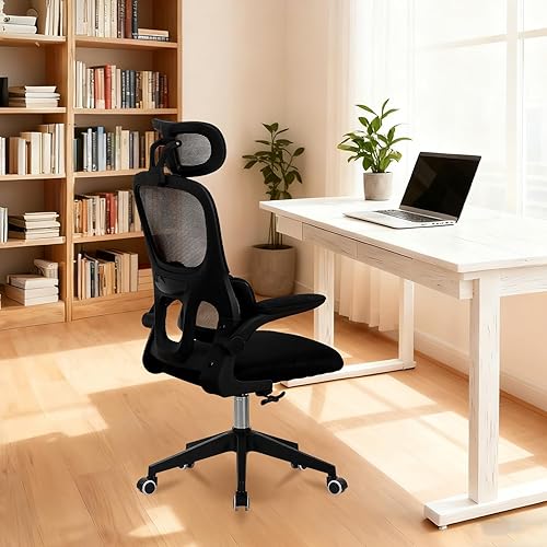 Miniatura 3 de Ergonomic High Back Mesh Office Chair, 360 Swivel Rolling Computer Desk Chair, Big and Tall Gaming Chair with Armrests & Adjustable Headrest, Lumbar
