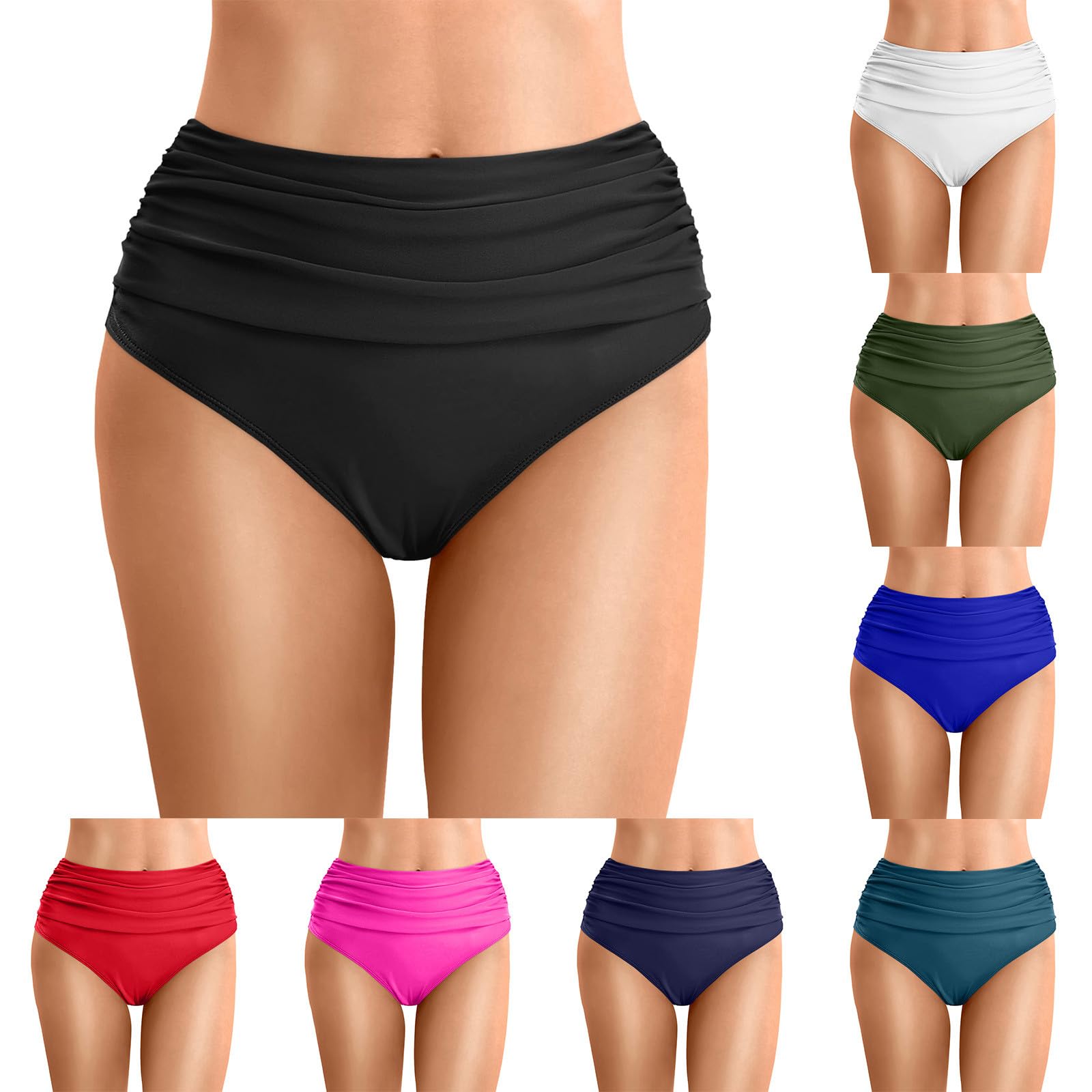 Braga Bikini Mujer Cintura Alta Control Abdomen Parte Inferior Pantalón