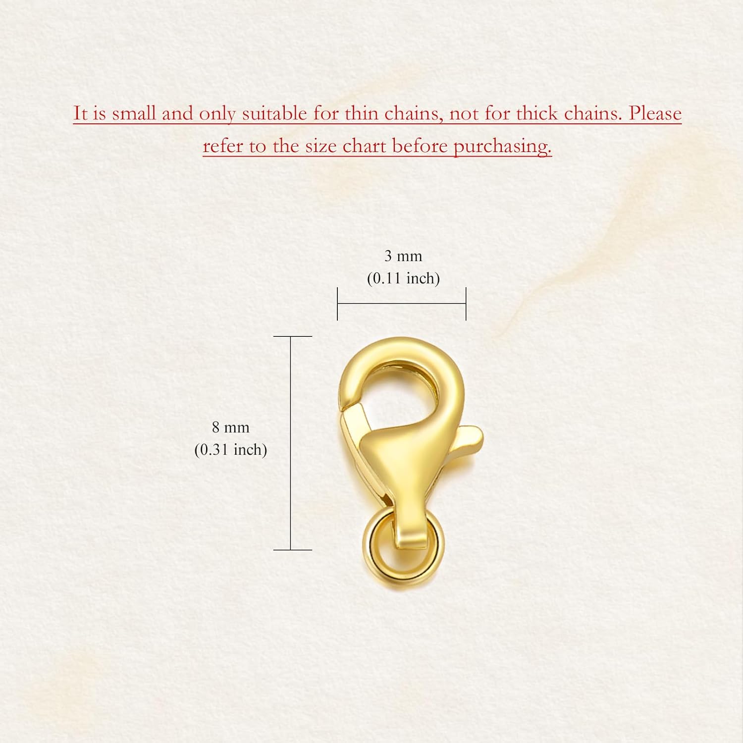 14K Yellow Gold Necklace Extender Chain 14K, Bracelet Anklet Extension Chain, Bracelet Extender 14K Gold, 14K Gold Necklace Extender with Lobster Clasp - Image 4