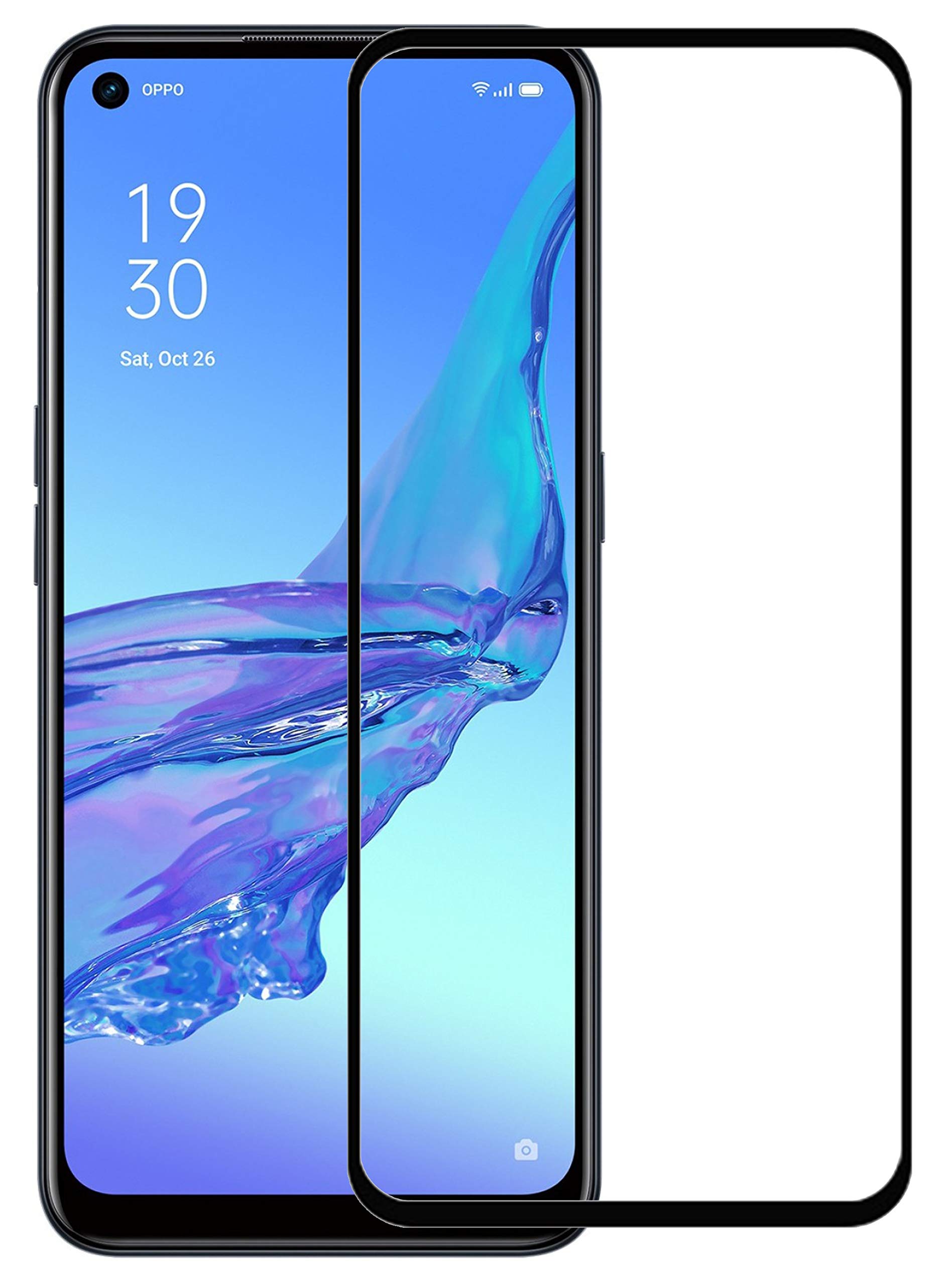 Glasgow Ultra Clear Tempered Glass Guard for Oppo A54 with High Definition [HD] Clarity and Precise Cuts On tempered Glass Gorilla. - Black (B092ZRTM8C) Amazon Price History, Amazon Price Tracker