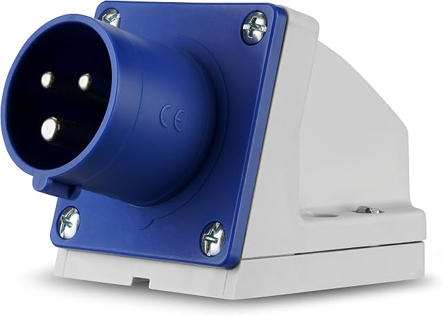 REV 0510615555 Przyczepa kempingowa, CEE wtyk ścienny 230V, 3-pin, 1Ph +N+PE, IP44, niebieski