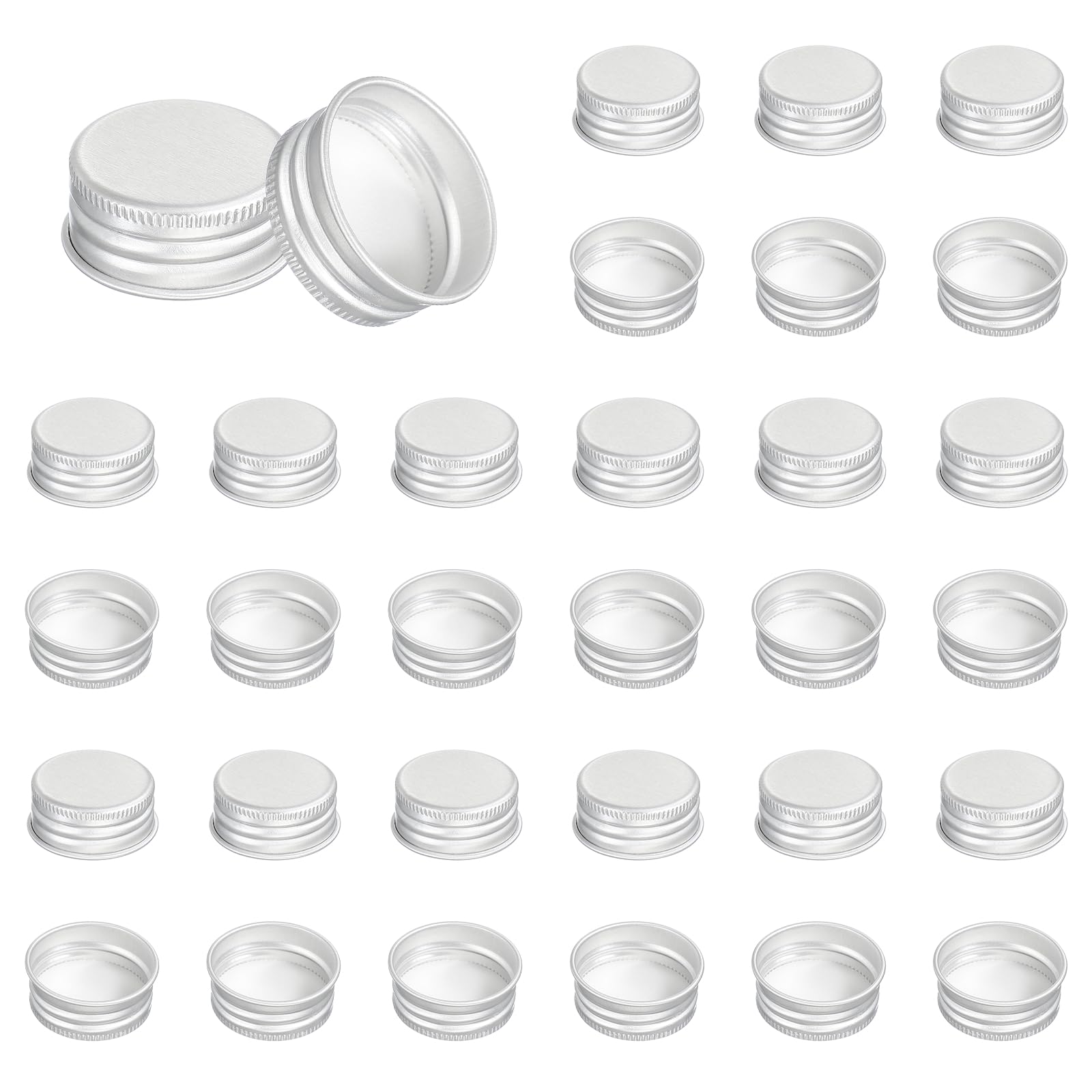 PATIKIL 31mm Aluminum Metal Round Mason Jar Screw Lids 54 Pcs Silver Tone — Amazon image 24