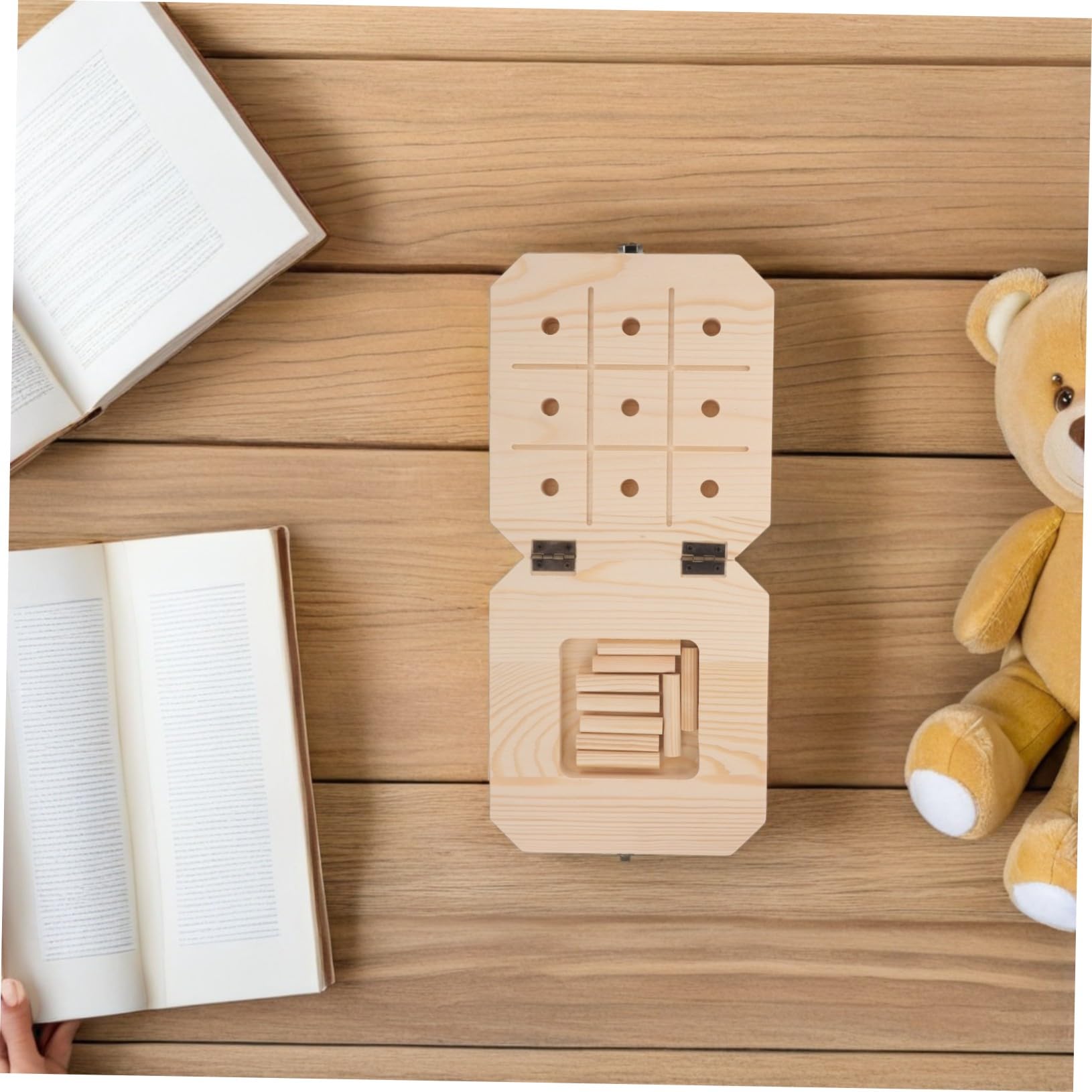 Juguetes Montessori de Madera para Pequeños Tablero Sensorial de Equilibrio y Bloques Apilables para Desarrollo Motriz y Coordinación Educativo para Preescolar Casa y Escuela