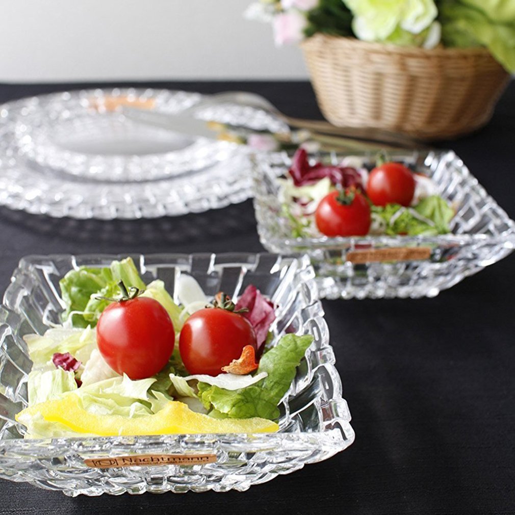 Spiegelau & Nachtmann Lot de 2 Assiettes de Service, Transparent, 4 Teile