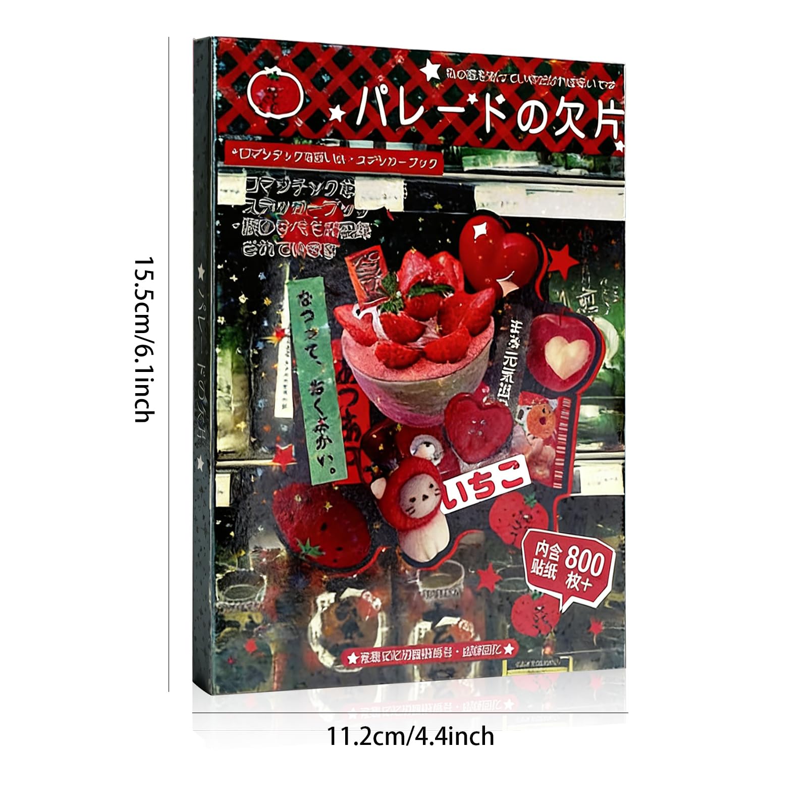 Heisei 45 arkuszy japońskiej książki z naklejkami z mangą, 800 szt., estetyczne naklejki Heisei do dziennika, scrapbookingu, rękodzieła, wstępnie przycięta japońska książka z naklejkami dla dorosłych