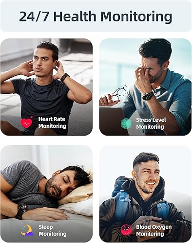 Miniatura 5 de Parsonver Reloj inteligente para hombres y mujeres (respuestahacer llamadas), monitor de natación impermeable 5ATM, pantalla HD de 1.732 pulgadas,