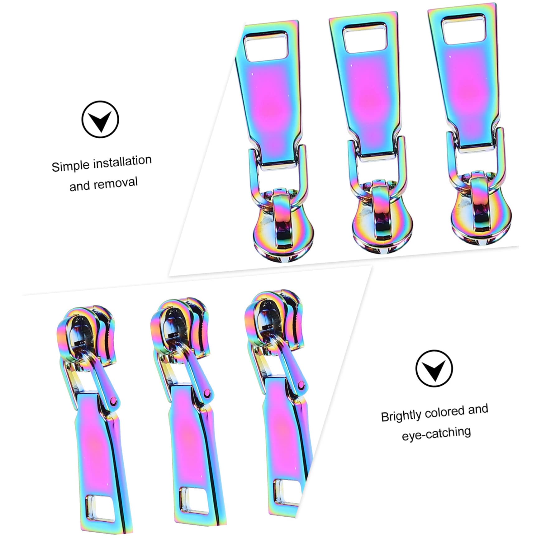 EXCEART 30piezas Coloridos Tiradores De Cremallera Para Mochilas y Equipaje Accesorios Prácticos Para Manualidades y Ropa