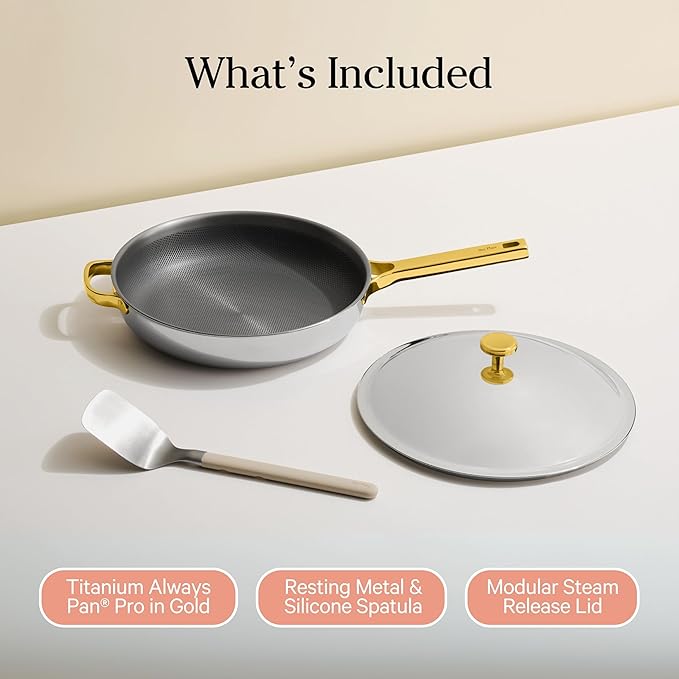 Introducing the innovative nonstick pan, designed with revolutionary no-coat technology, promising a safer and longer-lasting cooking experience. This product boasts a non-toxic, titanium interior, free from any coatings and made without PFAS or Forever Chemicals. This ensures peace of mind while cooking and provides a seamless, nonstick surface that maintains its integrity over time. Ideal for various cooking methods, this pan redefines versatility and innovation in cookware, being a perfect fit for any modern kitchen.
