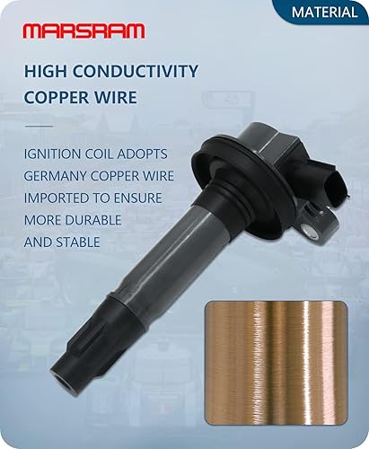 Miniatura 4 de Marsram Paquete de bobinas de encendido de 2 pines DG520 para Ford F150 Explorer Edge Flex 2008 2009 2010 2011 2012 2013 Ford F150 Explorer Edge