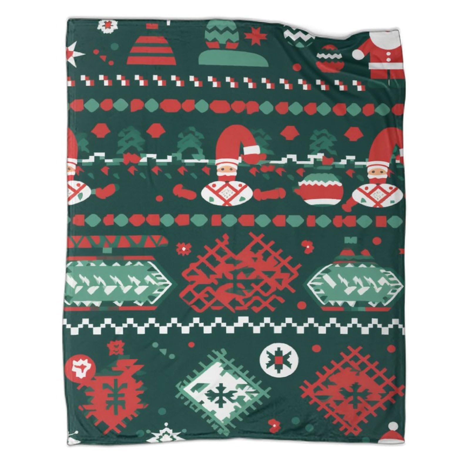 Couverture de voyage de Noël en microfibre moelleuse et chaude pour lit haut de gamme