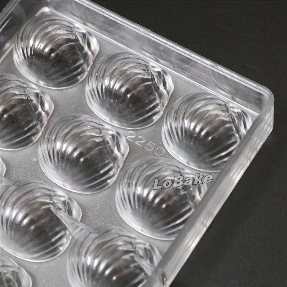 21 Trous DIY Outil De Fabrication De Moule à Gâteau Chocolat, Bonbons, Mer D'escargot En Forme En Polycarbonate Boulangerie Pâtisserie Moule, Bac à Glaçons, Plateau Bakeware Moules