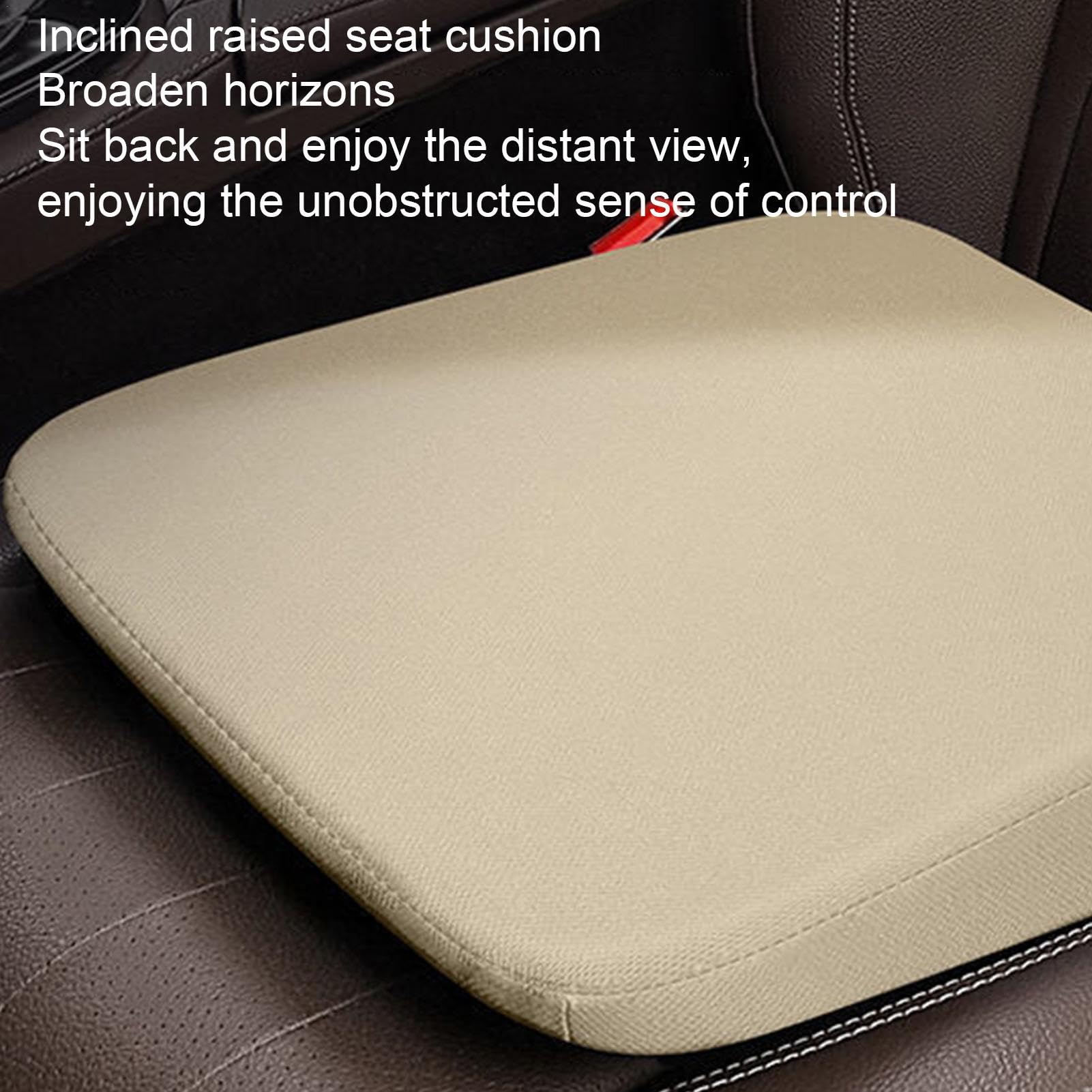 Cojín de asiento – 3 cojines ergonómicos para silla, cojín de asiento inclinado, cojín de asiento hecho de cuero, cojín de asiento para silla, almohada de cuña para asiento de conductor para