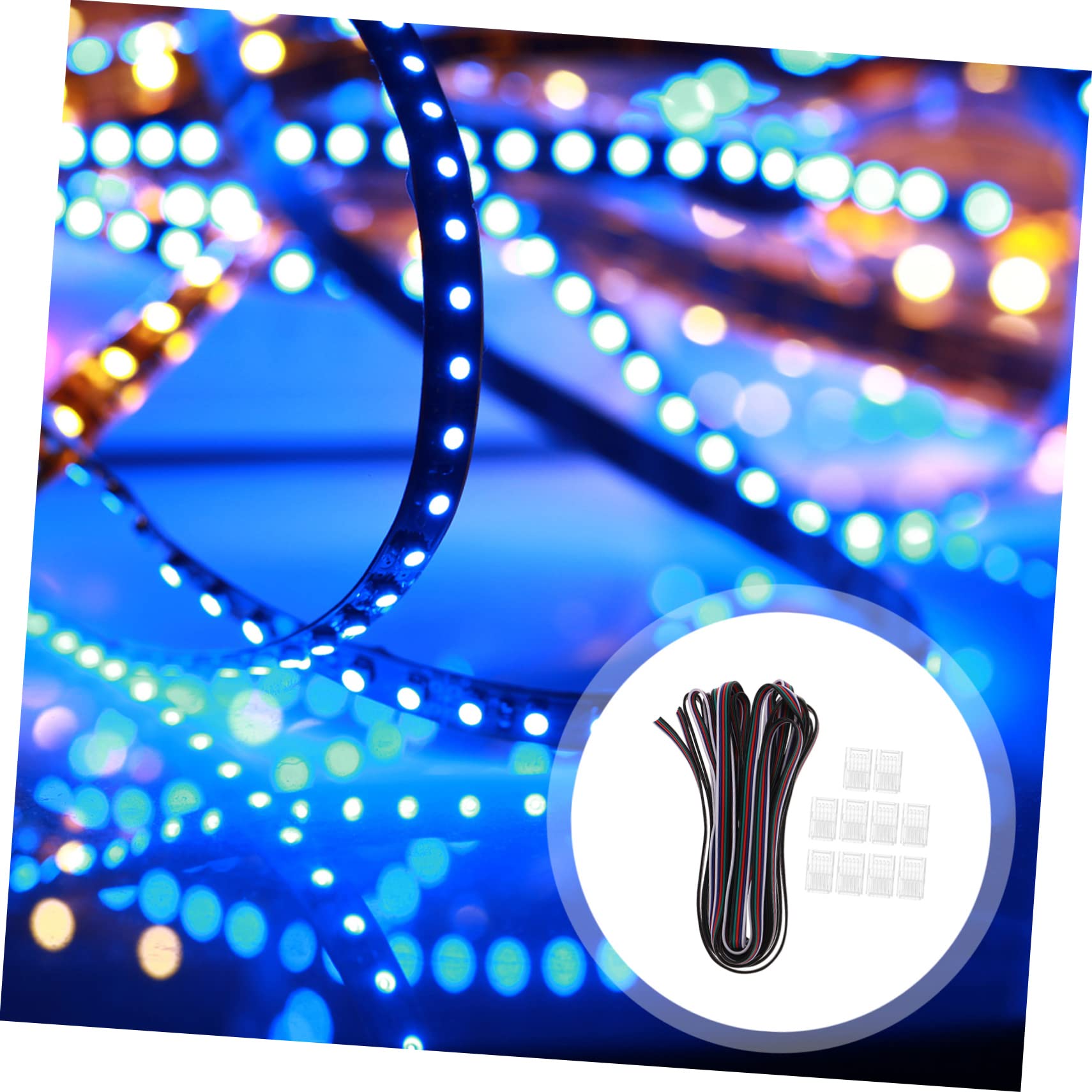 Tofficu 3 Sätze Led Streifen Verbinder Lötfreier Für Rgbw Led Lichtleisten Transparente Und Flexible Verbindung Für Einfache Montage 10 Stück * 3