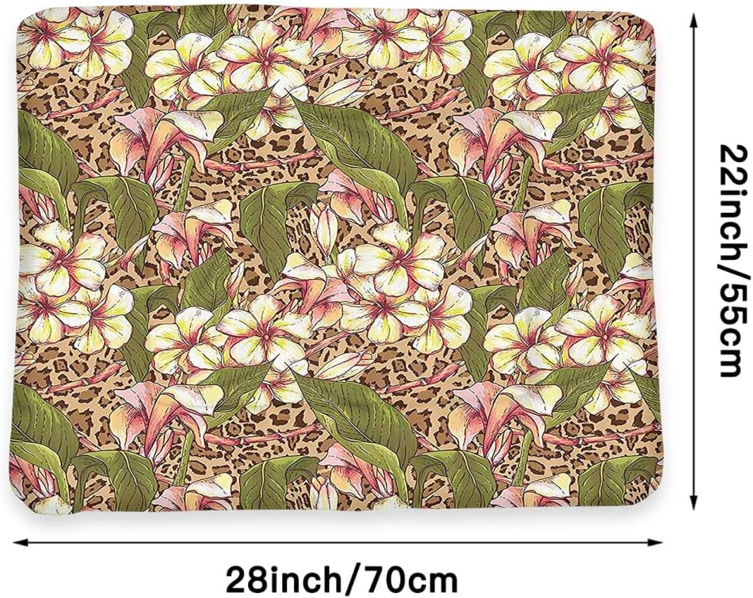 review Green Ivory Pink Pets Cat Bed Pet Blanket Thermal Blooms Summertime Getaway Dream Pet Bed Pad Reversible Self-Warming Sofa Mat Exotic Flowers 22