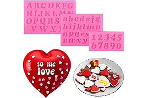 Sibba 3 Pieces Letter Molds for Chocolate