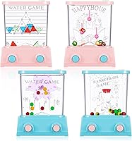 Vista 14 de Gejoy Juego de 4 piezas de juguetes de agua de mano para canasta de Pascua para niños, juego de mano para lanzar anillos de agua, mini retro