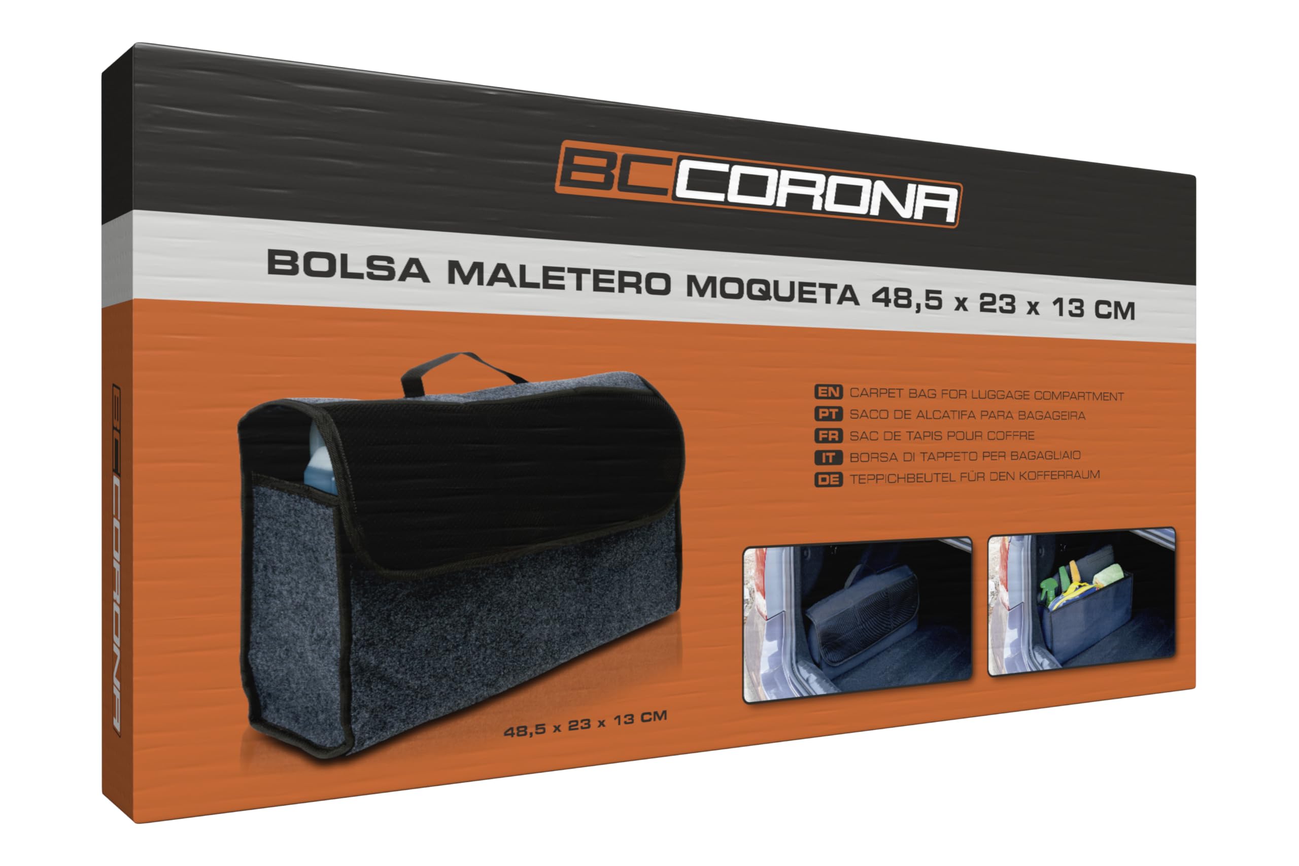 Bc Corona NT40113 Bolsa Maletero Moqueta Cuadrada