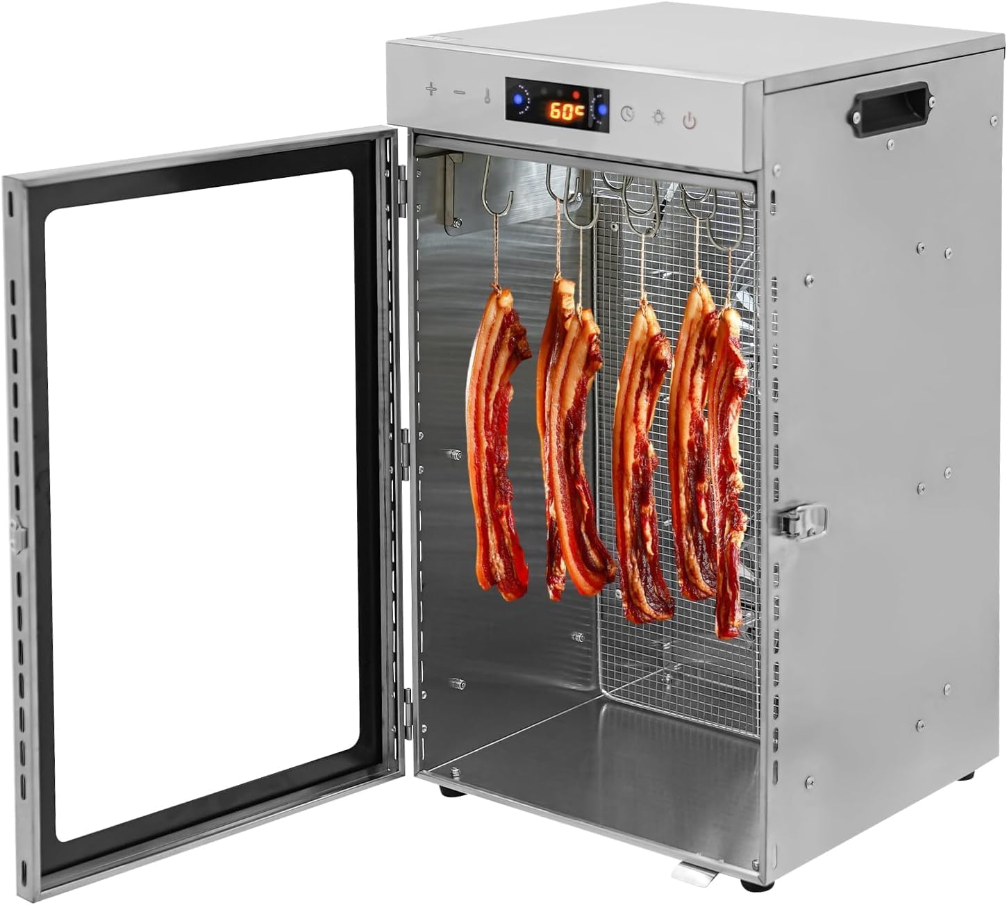 800w Biltong Box Food Dehydrator With Temperature Control, Low Noise, 12 Hooks For Meat, Vegetables & Fruits Drying - Perfect For Jerky & Snacks