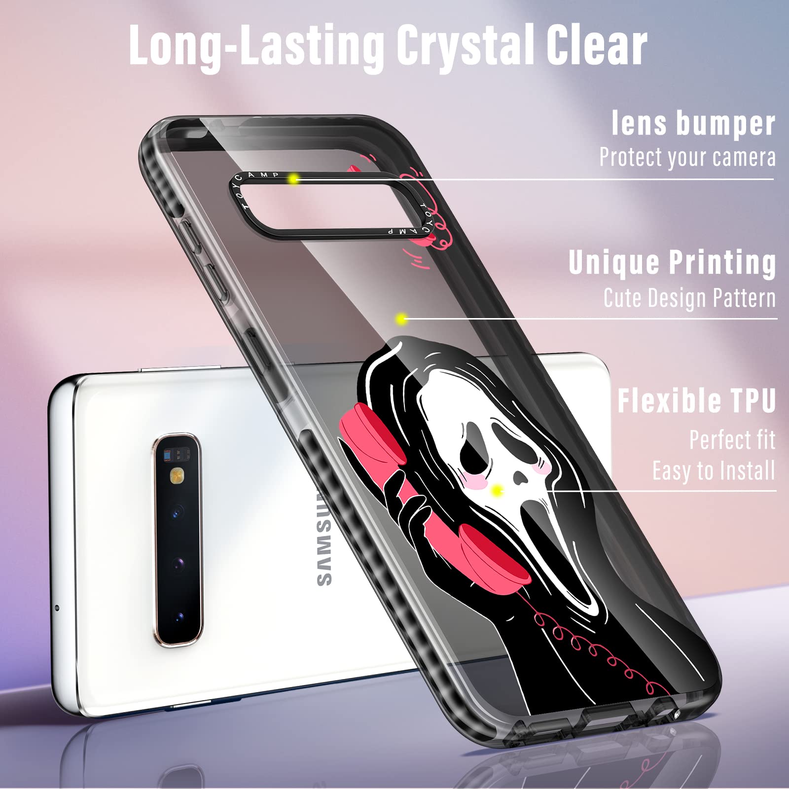Galaxy S10 スケルトン Amazon.com: Toycamp for Samsung Galaxy S10 Case, Design for Women