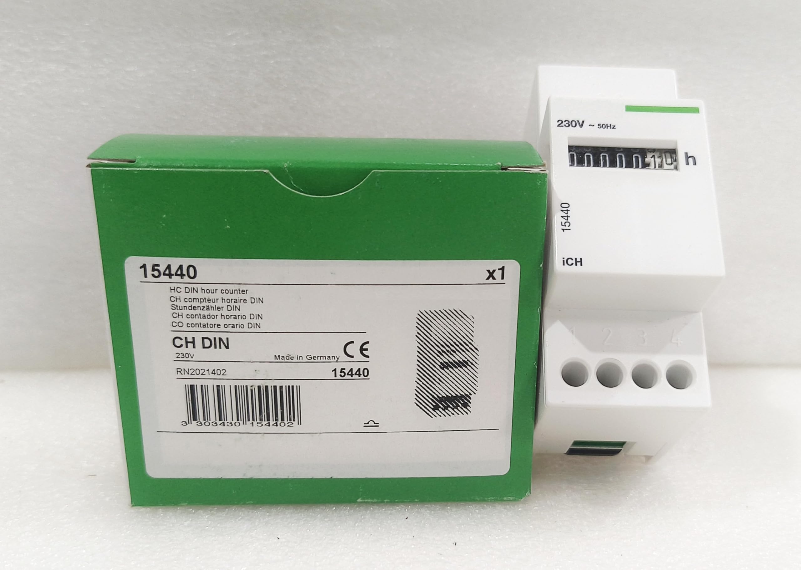 15440, contaore modulare iCH - 230V, con imballaggio, mai usato, consegna veloce