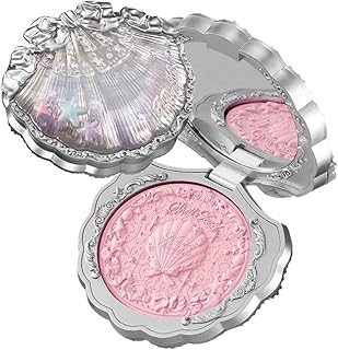 Flower knows フラワーノーズ シェルパール チーク 人気 パウダーチーク マット 膨張色 ハイライト 高発色 軽量感 柔らかくて細かい粉 ナチュラル コスメ プレゼント (02, 5g)