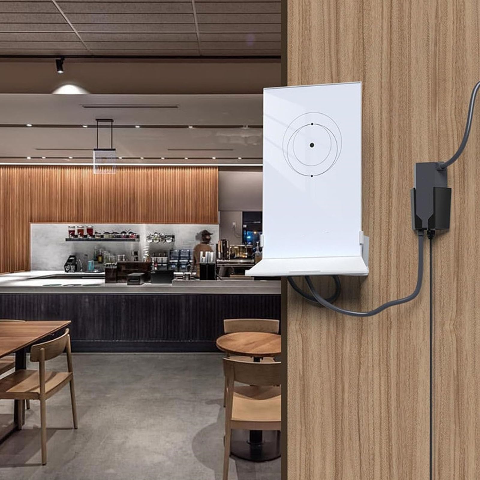 Ethernet Adapter Wall Mount Bracket ABS Multifunctional Ethernet Adapter Mounting Stand Holder for V2, Easy to Install, Black